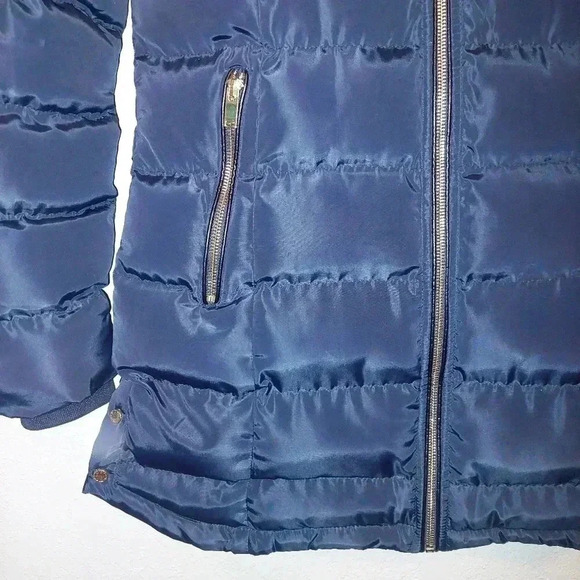 Tiffosi Evelyn Navy Puffer Jacket Size Large - Picture 2 of 11